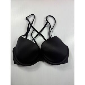 Victoria's‎ Secret Very Sexy Lightly Lined Plunge Bra Black 32D